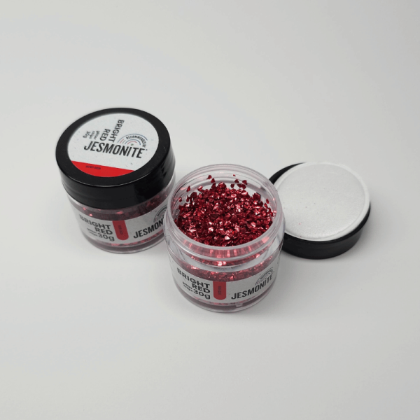 Glitzerchips 30g - Bright Red - Leuchtendes Rot